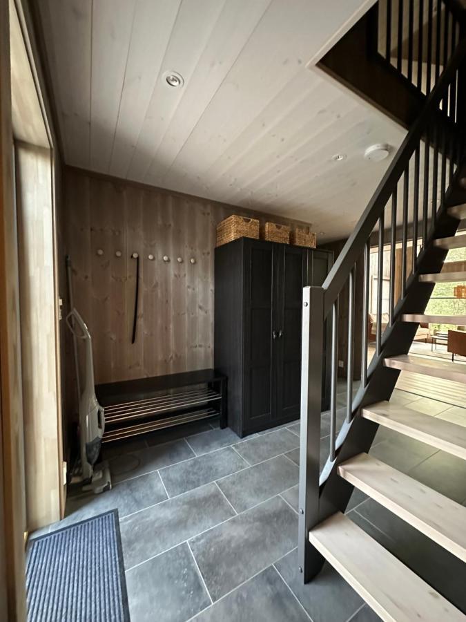 Modern Northern Lights Cabin Drangedal Zewnętrze zdjęcie