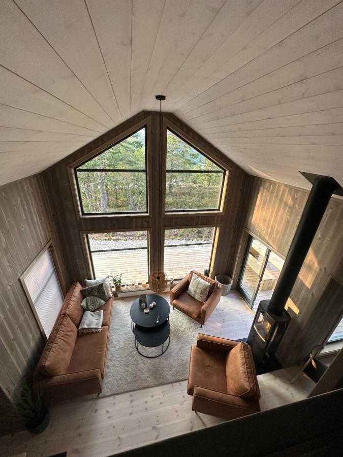 Modern Northern Lights Cabin Drangedal Zewnętrze zdjęcie
