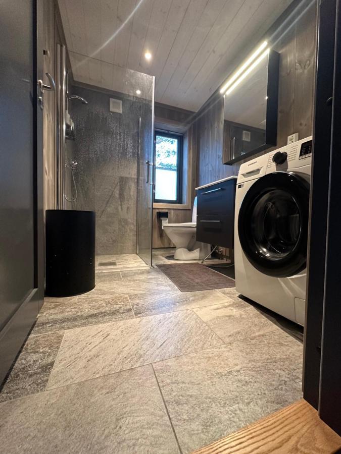 Modern Northern Lights Cabin Drangedal Zewnętrze zdjęcie