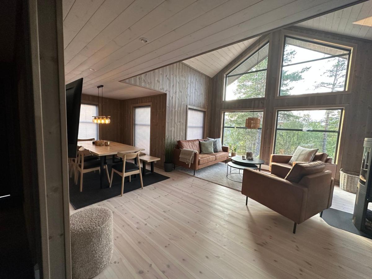 Modern Northern Lights Cabin Drangedal Zewnętrze zdjęcie