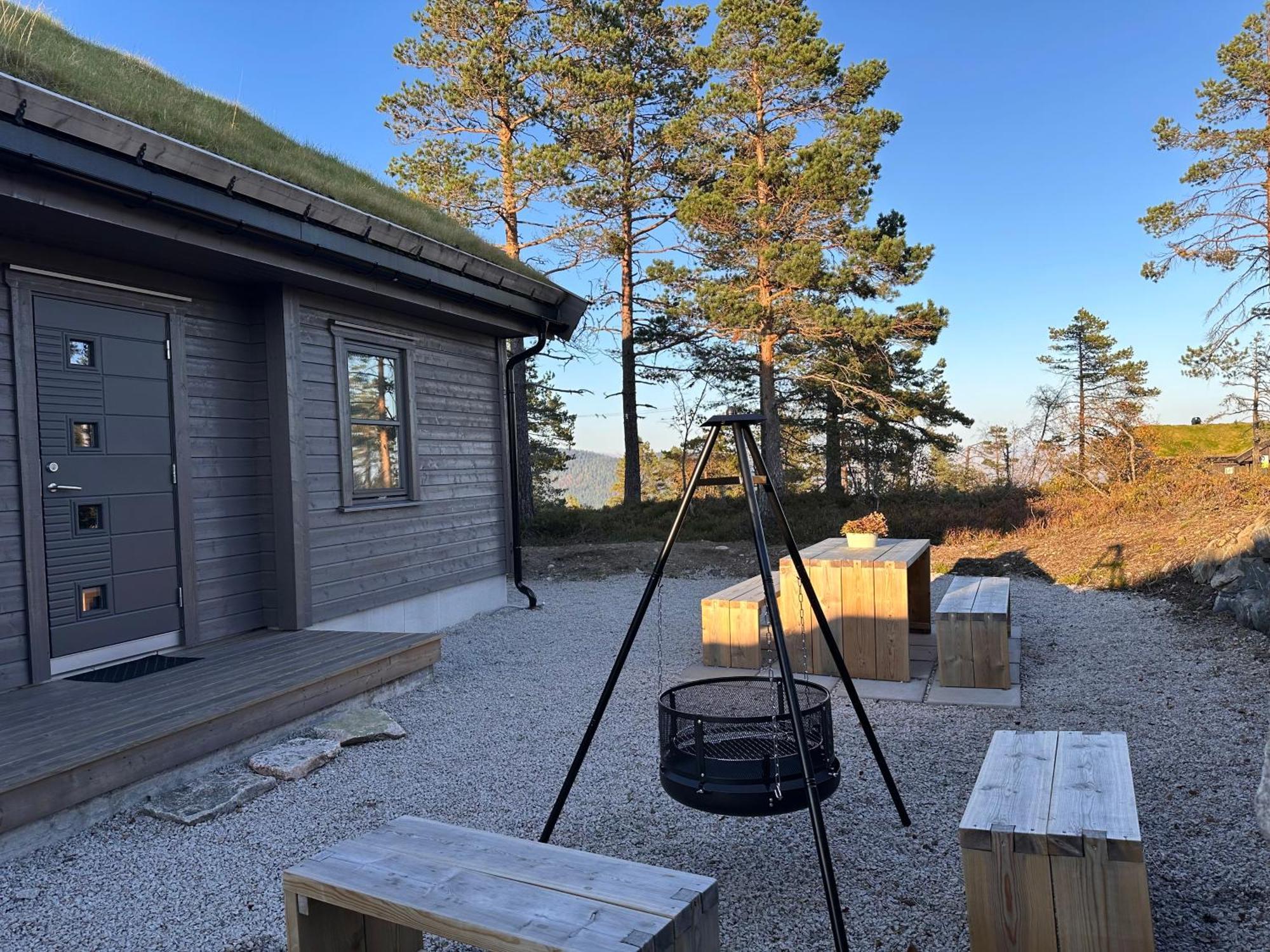 Modern Northern Lights Cabin Drangedal Zewnętrze zdjęcie