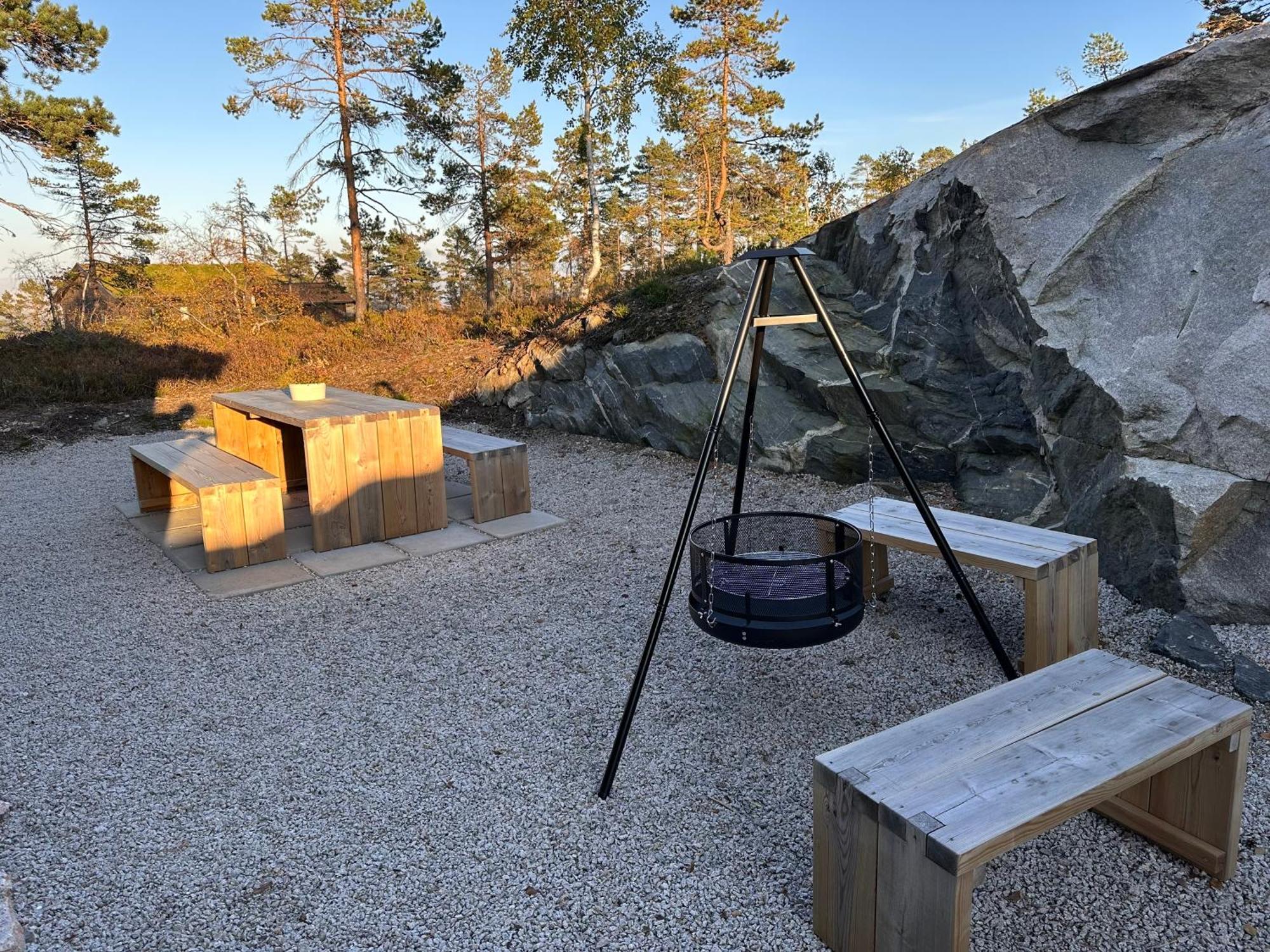 Modern Northern Lights Cabin Drangedal Zewnętrze zdjęcie