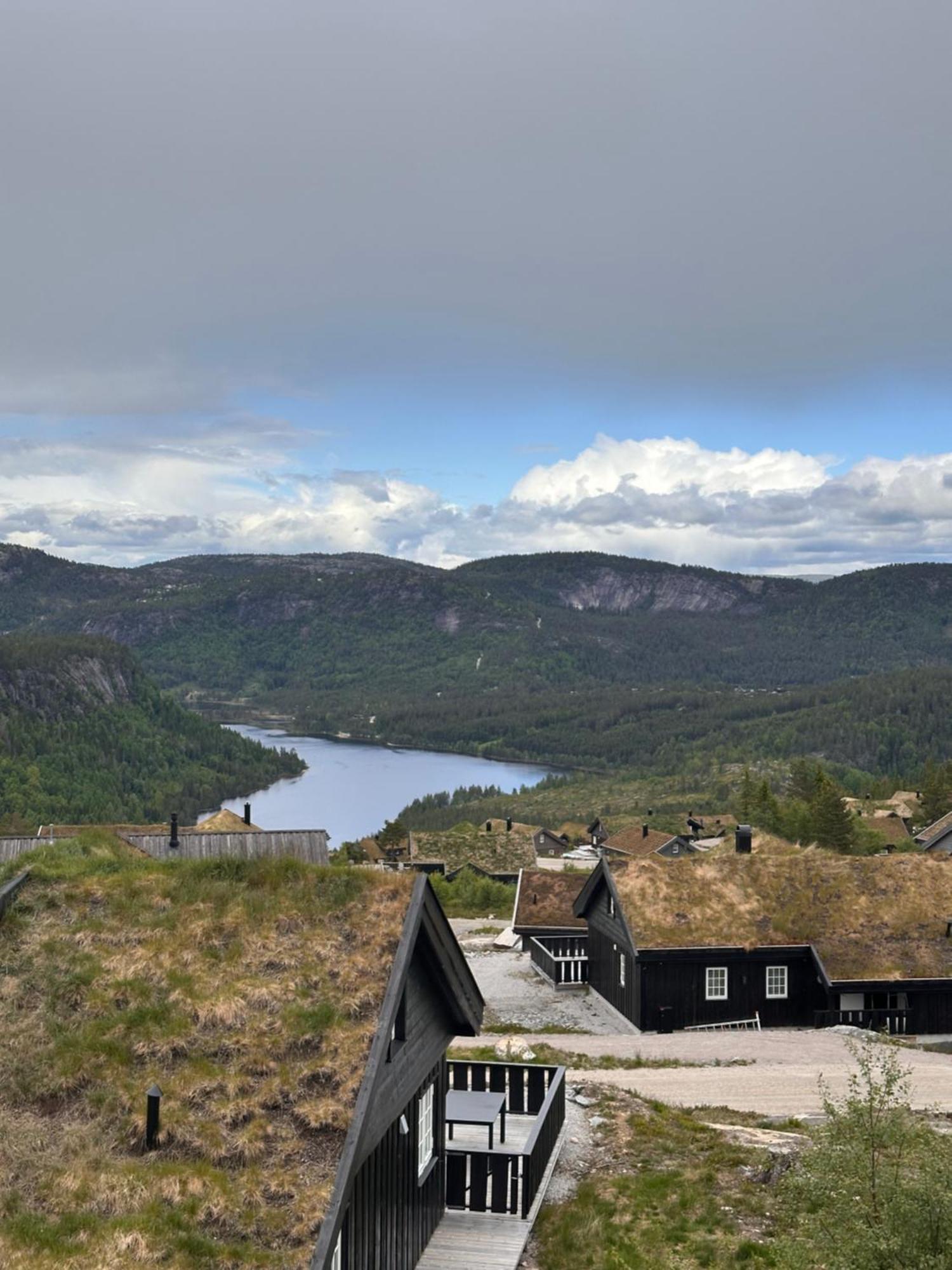 Modern Northern Lights Cabin Drangedal Zewnętrze zdjęcie