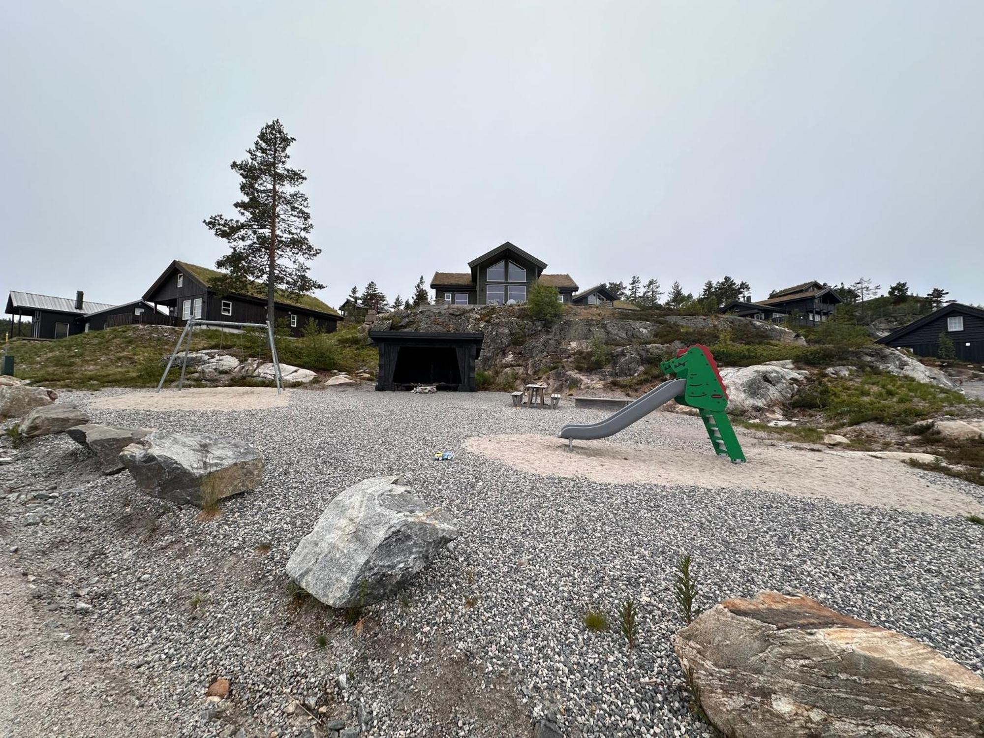 Modern Northern Lights Cabin Drangedal Zewnętrze zdjęcie
